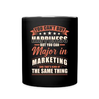 Diplôme en marketing - Mug uni - noir - Devant