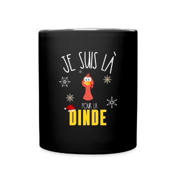 Cadeau Homme Gourmand Noel 4 - Mug uni - noir - Devant