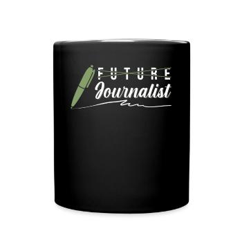 Diplôme de journalisme - Mug uni - noir - Devant