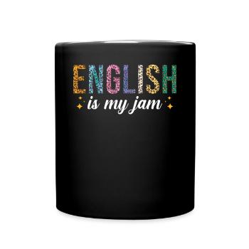 English is my passion - Full Colour Mug - black - Front