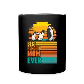 Best Penguin Mom Ever Pinguin Mama - Full Colour Mug - black - Front