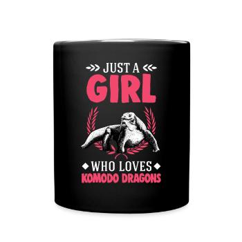 Komodo dragon Boy Komodo dragon Monitor lizard - Full Colour Mug - black - Front