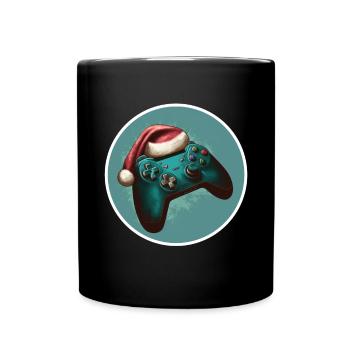 Gamer Gaming Controller Gamepad Noël - Mug uni - noir - Devant