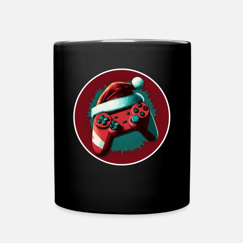 Gamer Gaming Controller Gamepad Noël - Mug uni - noir