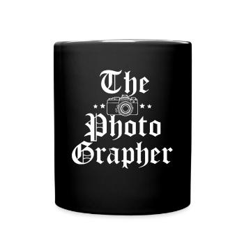La chemise du photographe Fotograf - Mug uni - noir - Devant