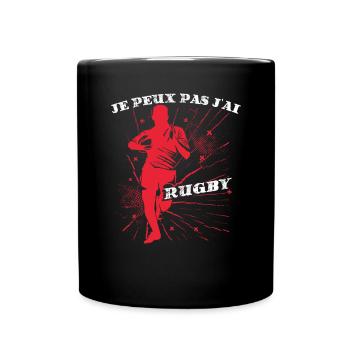 Rugby - Mug uni - noir - Devant
