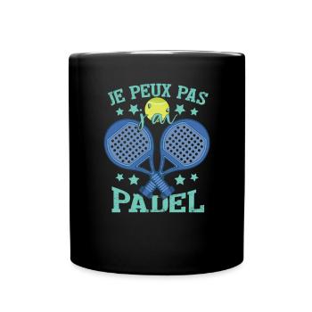 Padel Entraîneur Joueur De Padel - Mug uni - noir - Devant