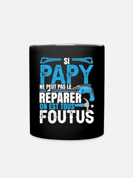 Bricoleur Papy Bricolage - Mug uni - noir
