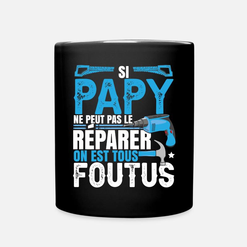 Bricoleur Papy Bricolage - Mug uni - noir