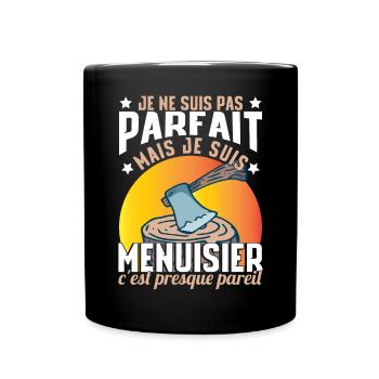 Je Suis Menuisier - Mug uni - noir - Devant