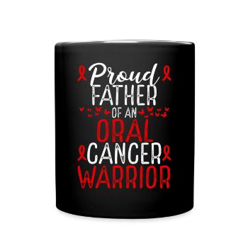 Oral Cancer Awareness Movement Dad Ribbon Father - Tasse einfarbig - Schwarz - Vorne