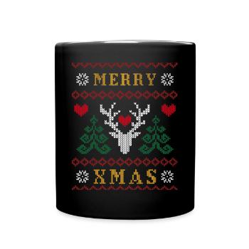 Moche pas un accessoire de Noël moche - Mug uni - noir - Devant
