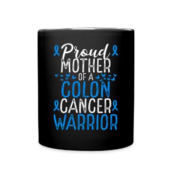 Colon Cancer Awareness Movement Mom Ribbon Mother - Tasse einfarbig - Schwarz - Vorne