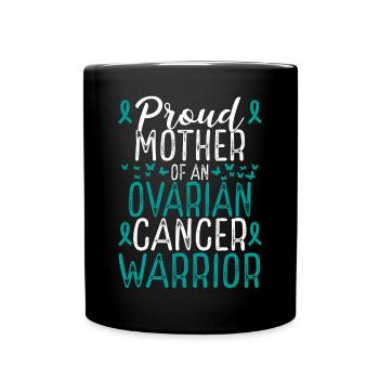 Ovarian Cancer Awareness for Mom Ribbon Mother - Tasse einfarbig - Schwarz - Vorne