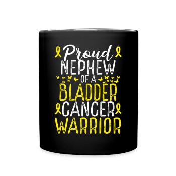 Bladder Cancer Awareness Movement Nephew Ribbon - Tasse einfarbig - Schwarz - Vorne