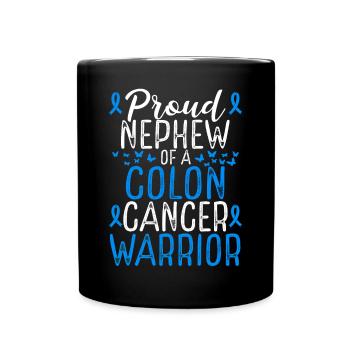 Colon Cancer Awareness Movement for Nephew Ribbon - Tasse einfarbig - Schwarz - Vorne
