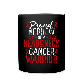 Head&Neck Cancer Awareness Movement Nephew Ribbon - Tasse einfarbig - Schwarz - Vorne