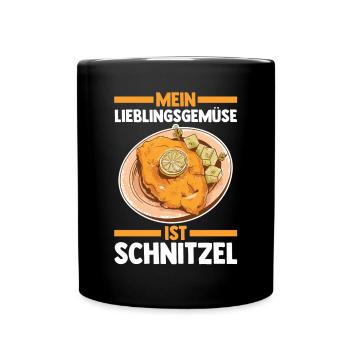 Anti Vegan - Tasse einfarbig - Schwarz - Vorne