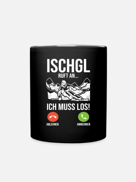 Apres Ski Party Skiurlaub Skifahrer Ischgl - Tasse einfarbig - Schwarz