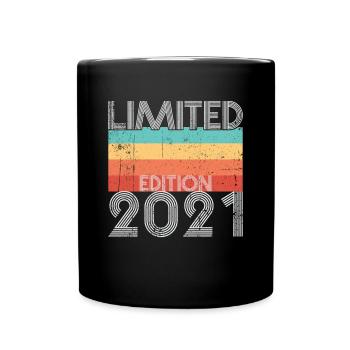 Limited Edition Retro 2021 - Tasse einfarbig - Schwarz - Vorne