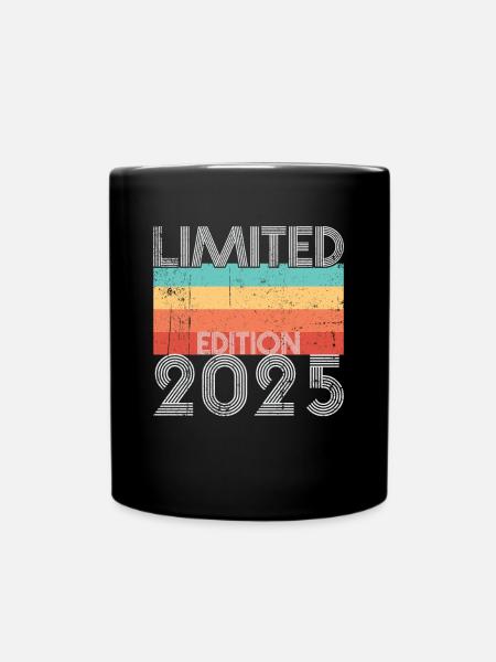 Limited Edition Retro 2025 - Full Colour Mug - black