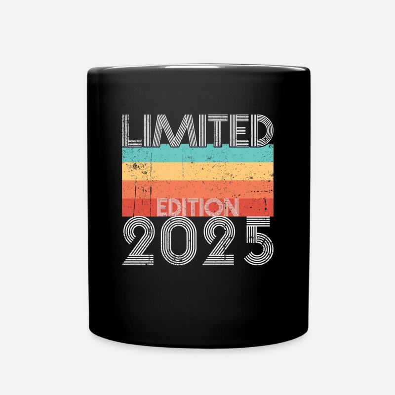 Limited Edition Retro 2025 - Tasse einfarbig - Schwarz