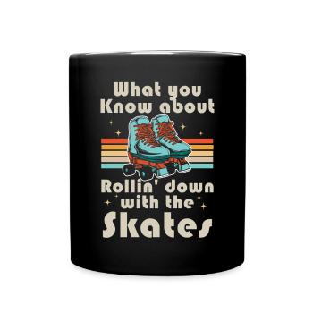 Inline Skate Cadeau Rollskates Roller 70s - Mug uni - noir - Devant