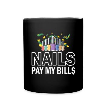 Nails Pay My Bills Manucure - Mug uni - noir - Devant
