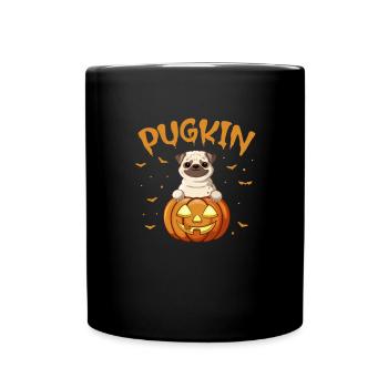 Carlin Halloween Chien Chien Ami Pet Cadeau - Mug uni - noir - Devant