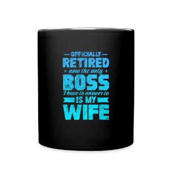 Retirement - Full Colour Mug - black - Front