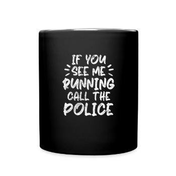 Running Runner Jogging Jogging Runner Cadeau - Mug uni - noir - Devant