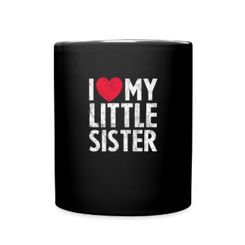 Soeur Frère Frères et sœurs Cadeau de famille - Mug uni - noir - Devant