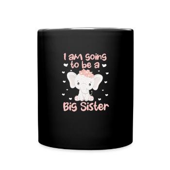 Grande sœur - Mug uni - noir - Devant