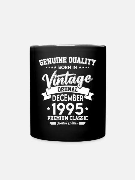 Born in December 1995 Original Vintage - Full Colour Mug - black