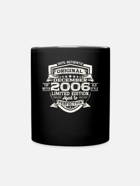 Original Décembre 2006 Cadeau du 16e anniversaire - Mug uni - noir