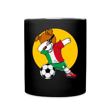 Italy Football Uniforms Jack Russell Terrier - Full Colour Mug - black - Front