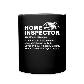 Building Inspector Gift - Full Colour Mug - black - Front