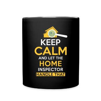 Building inspector Spruch - Full Colour Mug - black - Front