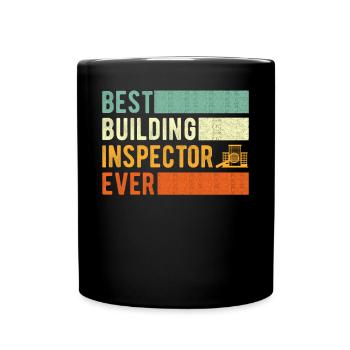 Building Inspector Gift - Full Colour Mug - black - Front
