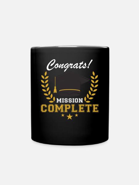 Mission de félicitations pour la remise des diplômes - Mug uni - noir