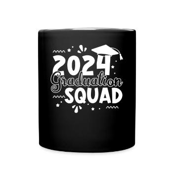 2024 Abschluss Gruppe - Tasse einfarbig - Schwarz - Vorne