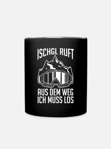 Apres Ski Party Skiurlaub Skifahrer Ischgl - Tasse einfarbig - Schwarz