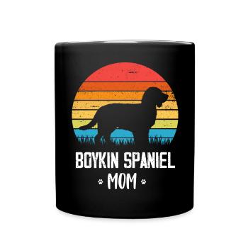 Boykin Spaniel - Full Colour Mug - black - Front
