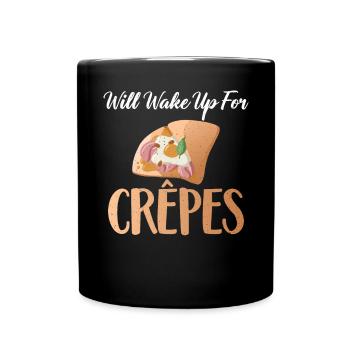 Crepe Gifts for Crepe Lover - Full Colour Mug - black - Front