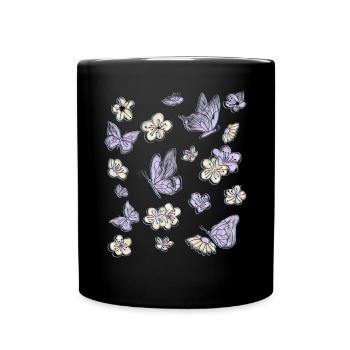 Art Academia Papillons esthétiques - Mug uni - noir - Devant