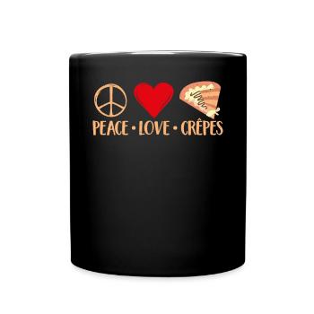 Crepe Gifts for Crepe Lover - Full Colour Mug - black - Front