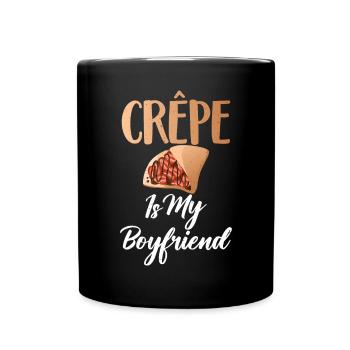 Crepe Gifts for Crepe Lover - Full Colour Mug - black - Front
