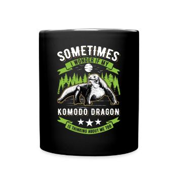Komodo dragon Komodo dragon monitor Komodo dragon Komodo dragon - Full Colour Mug - black - Front