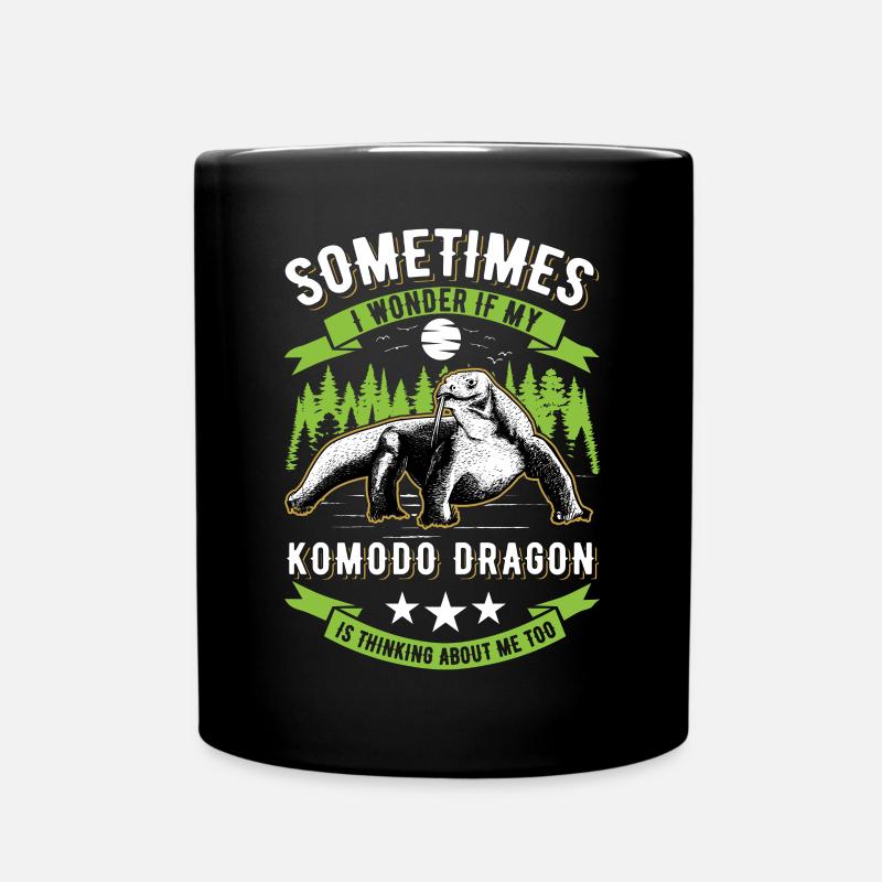 Komodowaran Komodo Dragon Waran Komododrache - Tasse einfarbig - Schwarz