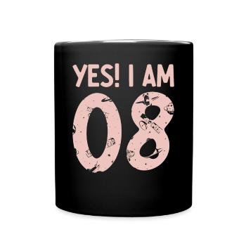 Space Astronaut Kids Birthday 8 Years Old 8th Birt - Tasse einfarbig - Schwarz - Vorne